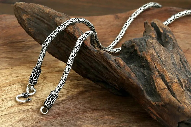 Colar e Pulseira Masculino Luxo Imperial Prata Esterlina S925
