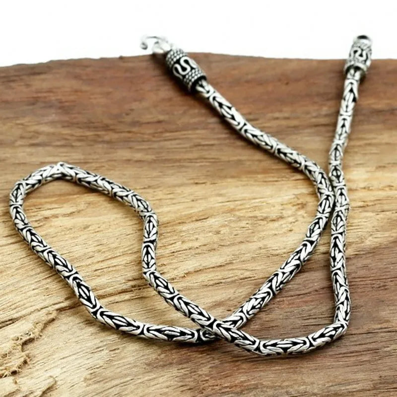 Colar e Pulseira Masculino Luxo Imperial Prata Esterlina S925