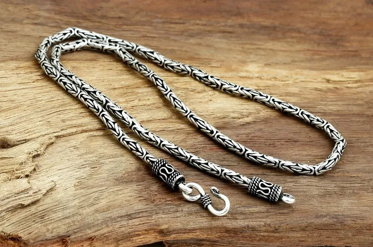 Colar e Pulseira Masculino Luxo Imperial Prata Esterlina S925