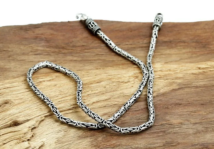 Colar e Pulseira Masculino Luxo Imperial Prata Esterlina S925