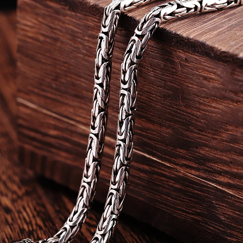 Colar e Pulseira Masculino Luxo Imperial Prata Esterlina S925