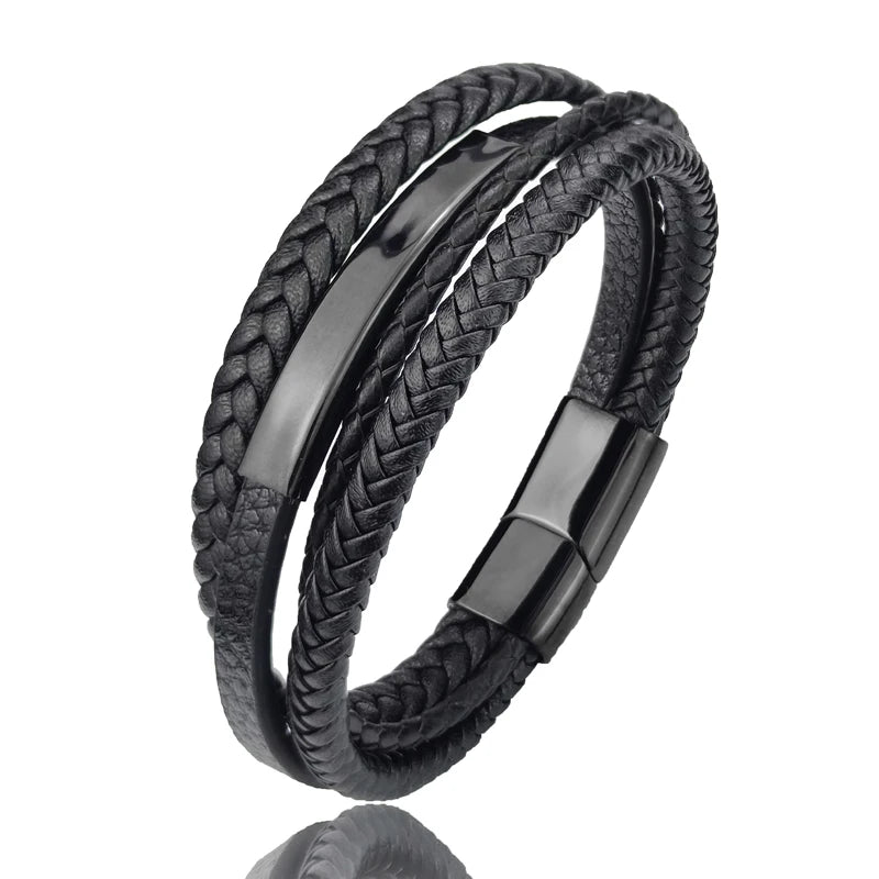 Pulseira Majestade de Couro Supremo