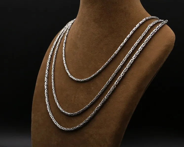 Colar e Pulseira Masculino Luxo Imperial Prata Esterlina S925