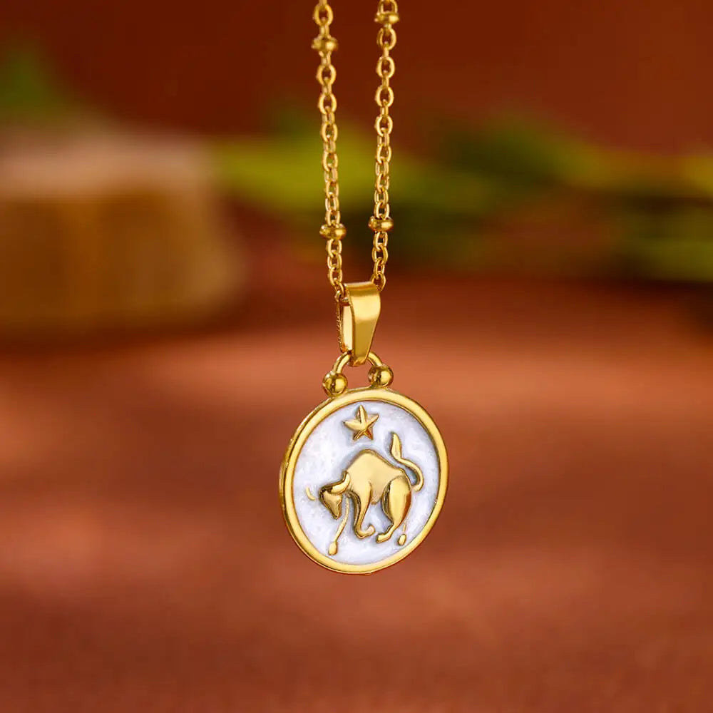 Colar Signos Encanto Zodiacal em Ouro