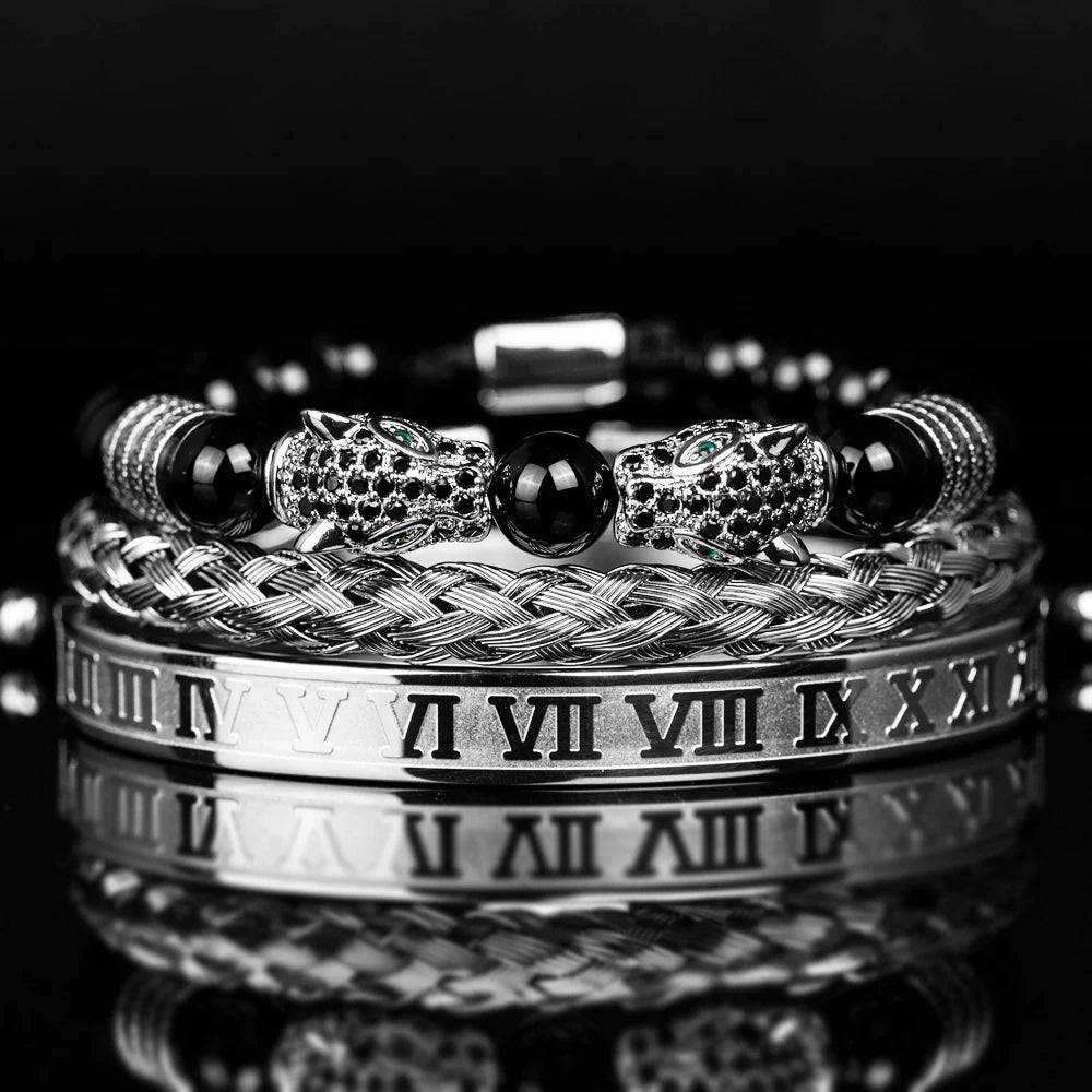 Conjunto de Pulseiras Majestade Onyx