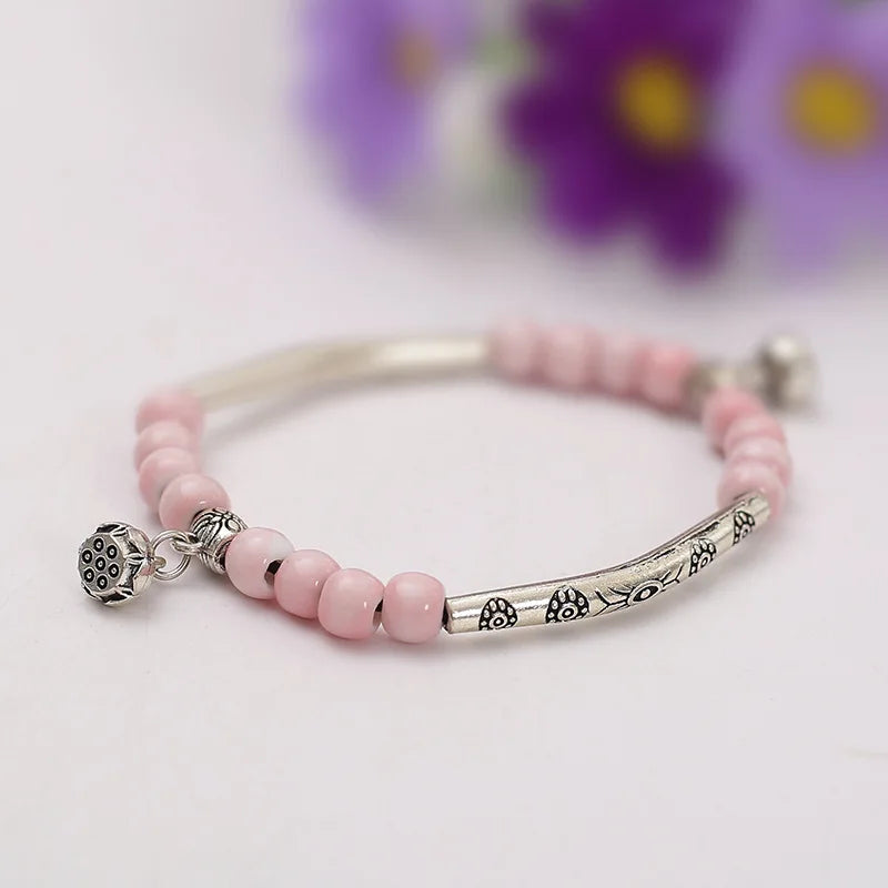 Pulseira Cerâmica Dourada