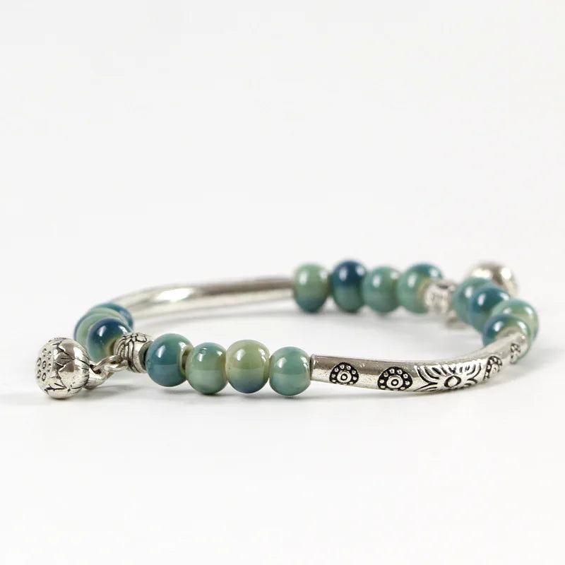 Pulseira Cerâmica Dourada