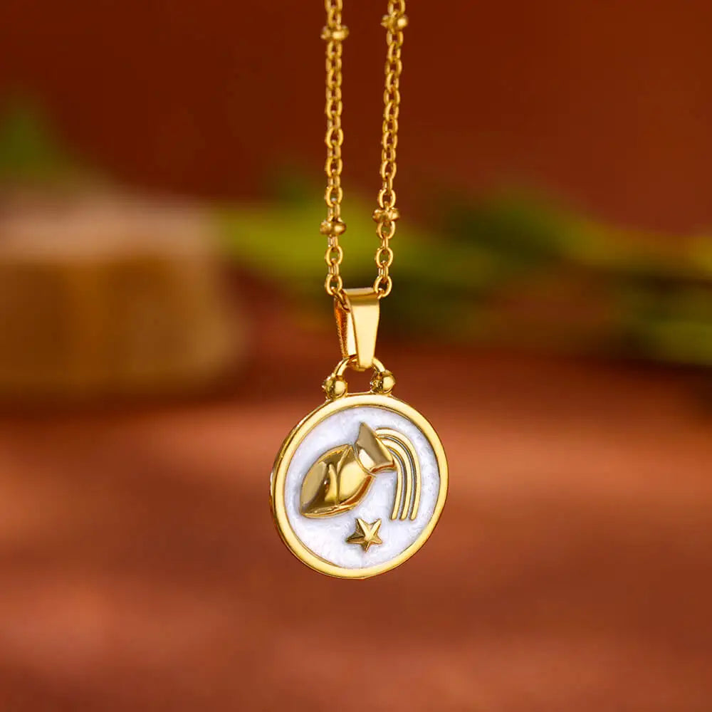 Colar Signos Encanto Zodiacal em Ouro