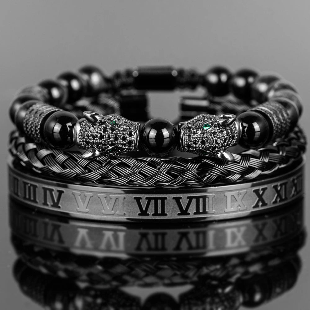 Conjunto de Pulseiras Majestade Onyx