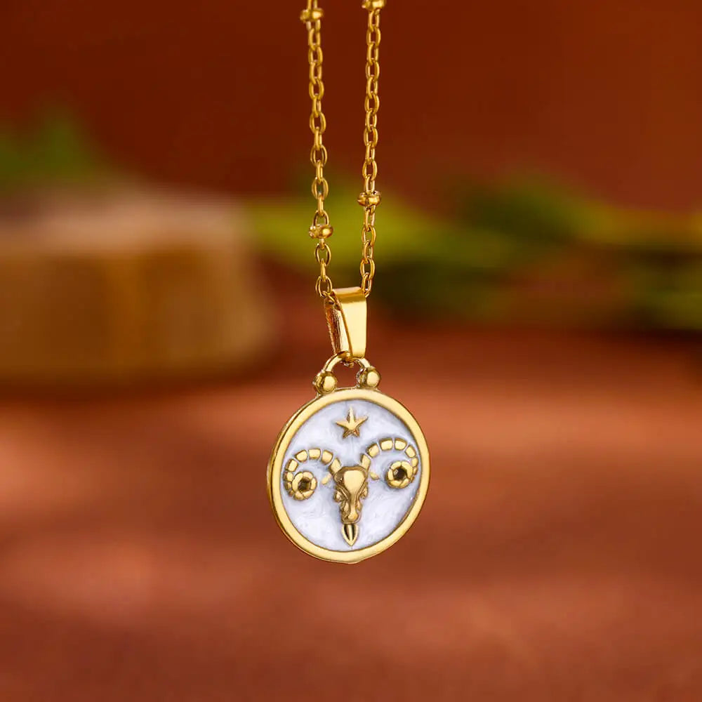 Colar Signos Encanto Zodiacal em Ouro
