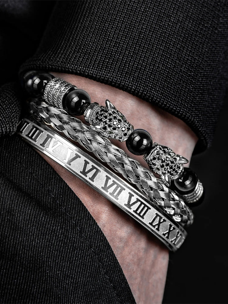 Conjunto de Pulseiras Majestade Onyx