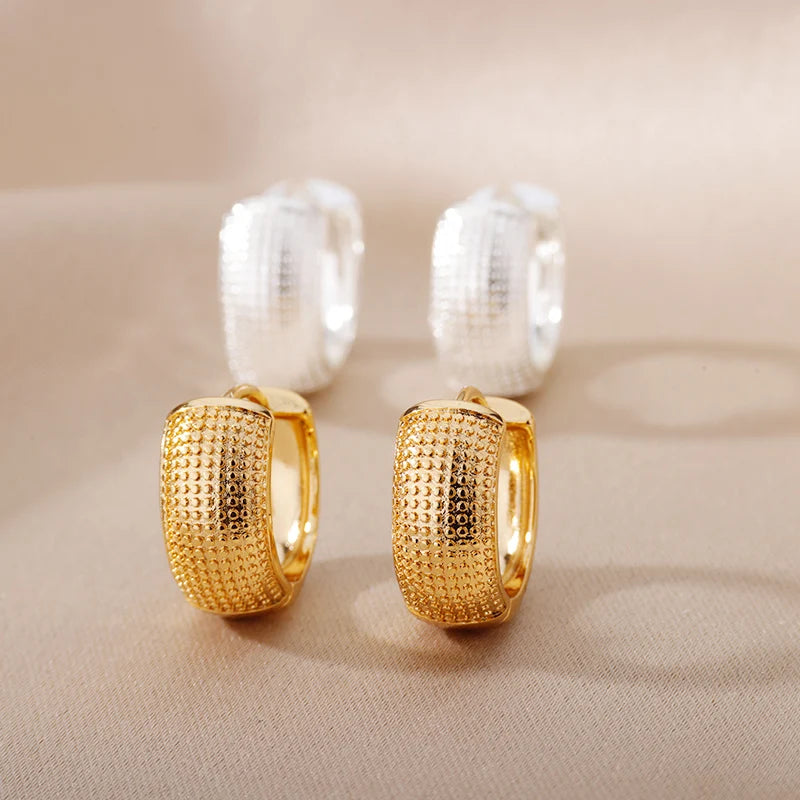 Brincos de argola pequenos cor dourada para mulheres, brincos de aço inoxidável cor prata 2024, joia piercing tendência, presente pendientes mujer