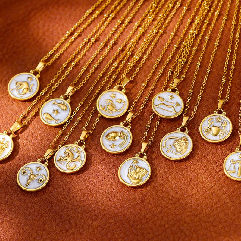 Colar Signos Encanto Zodiacal em Ouro