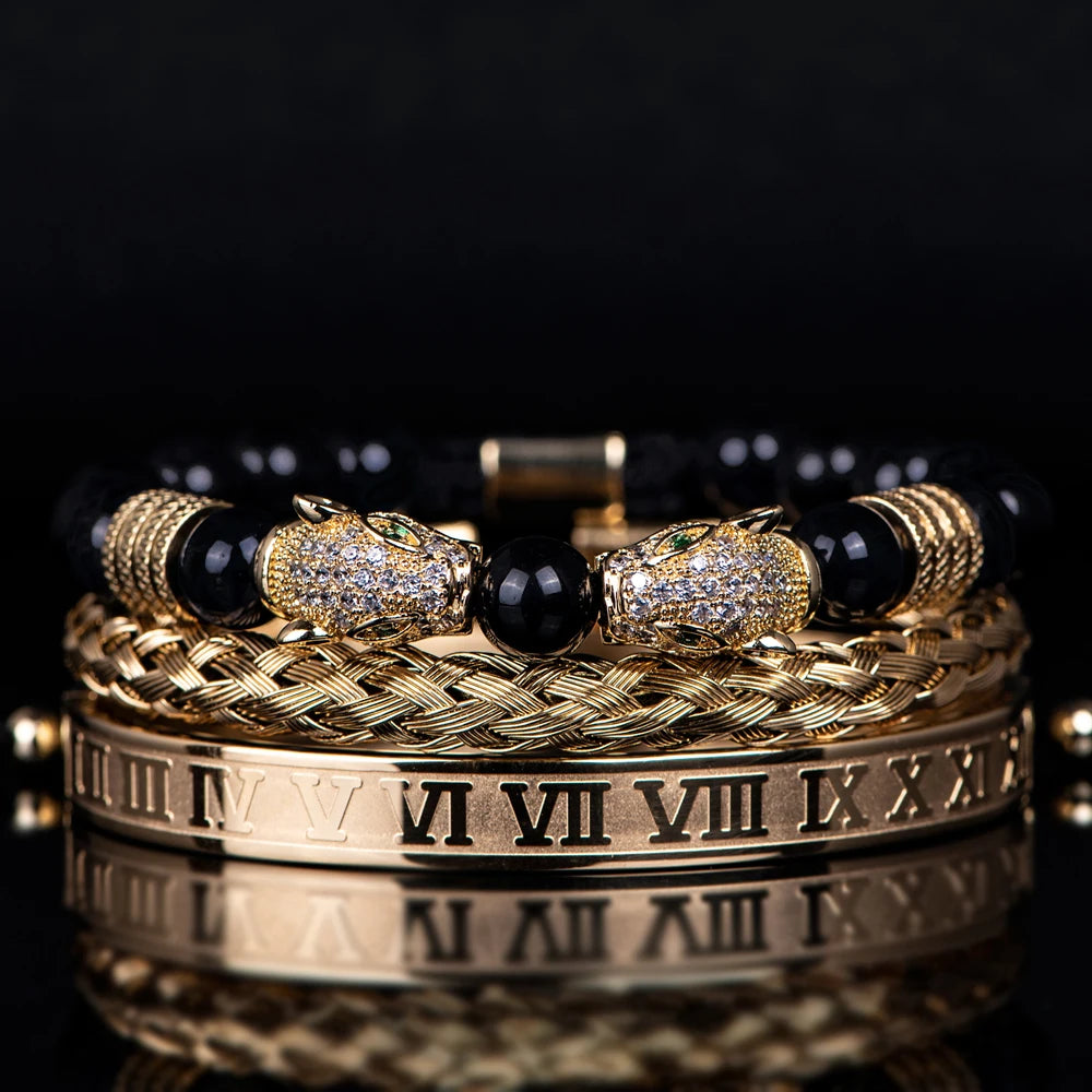 Conjunto de Pulseiras Majestade Onyx