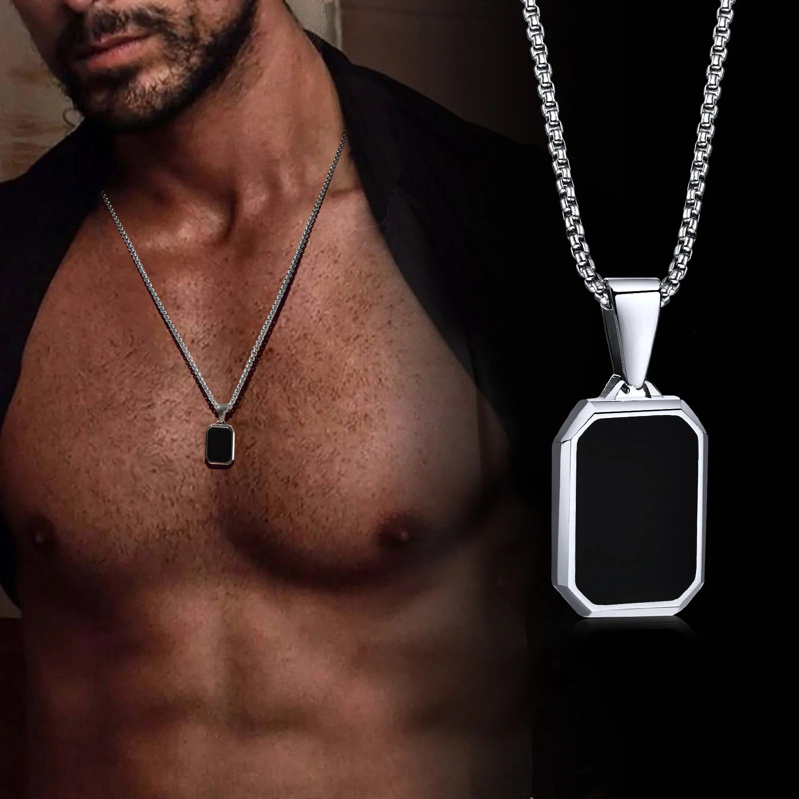 Colar Majestade Onyx: Elegância e Poder
