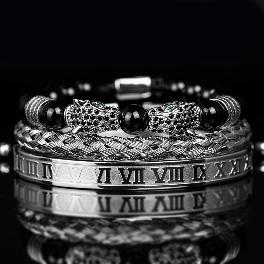 Conjunto de Pulseiras Majestade Onyx
