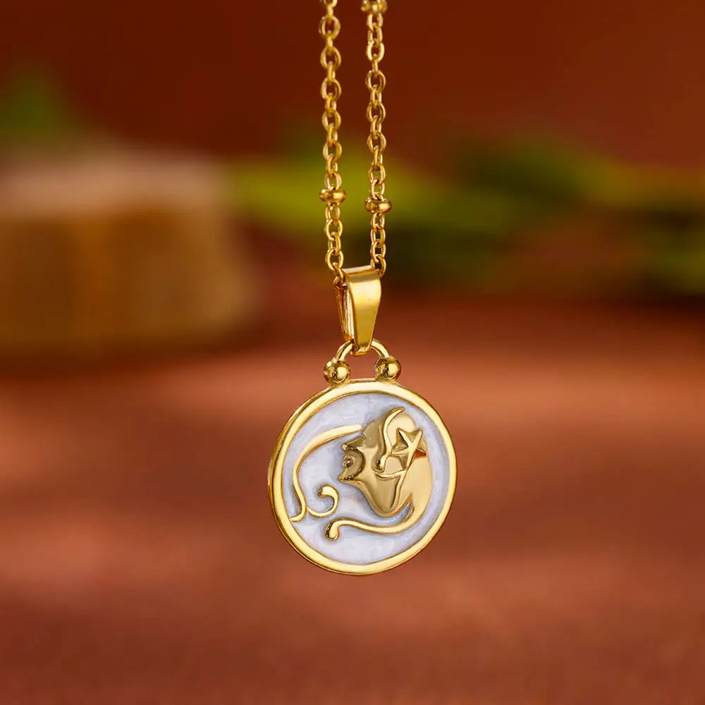 Colar Signos Encanto Zodiacal em Ouro