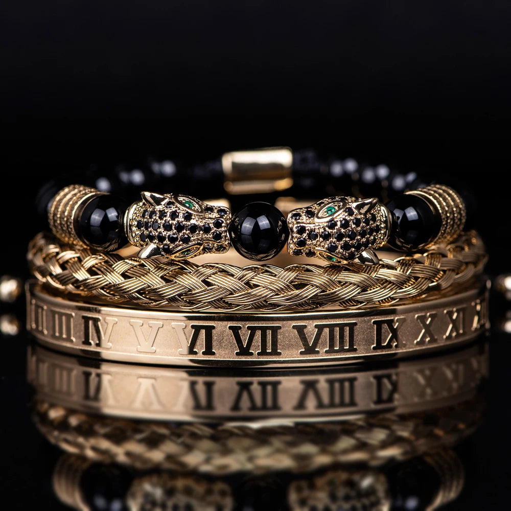 Conjunto de Pulseiras Majestade Onyx