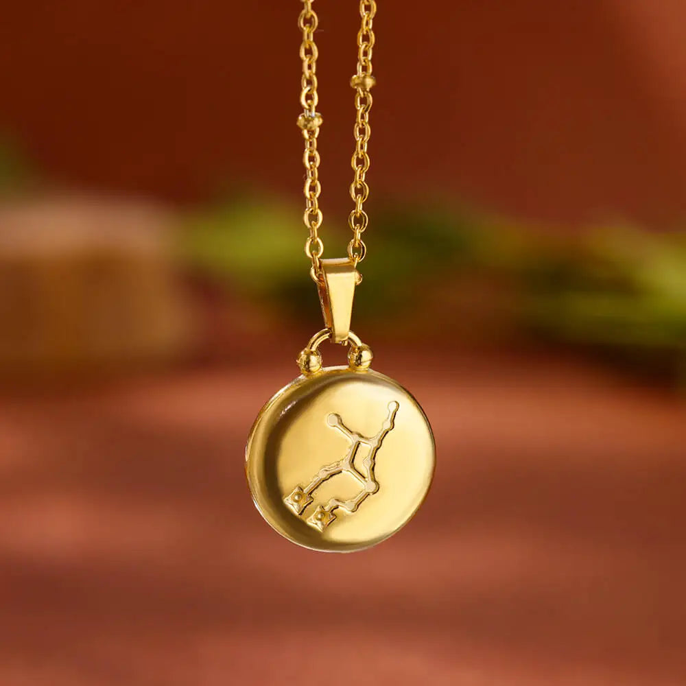 Colar Signos Encanto Zodiacal em Ouro