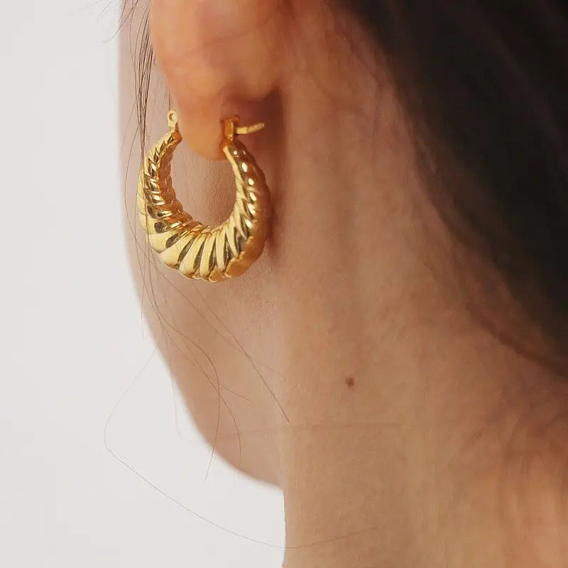 Brincos Argola Dourada 18K