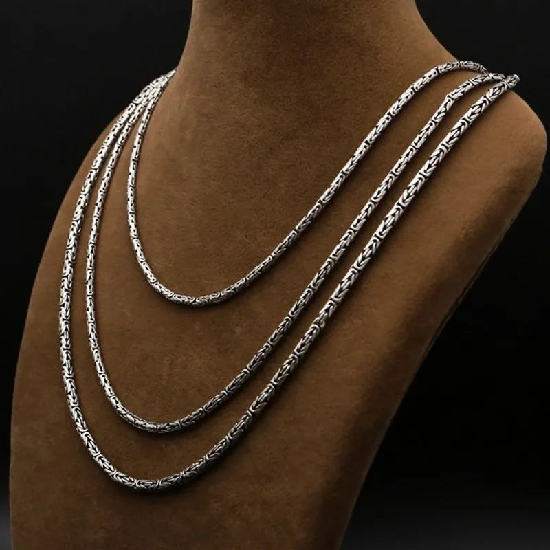 Colar e Pulseira Masculino Luxo Imperial Prata Esterlina S925