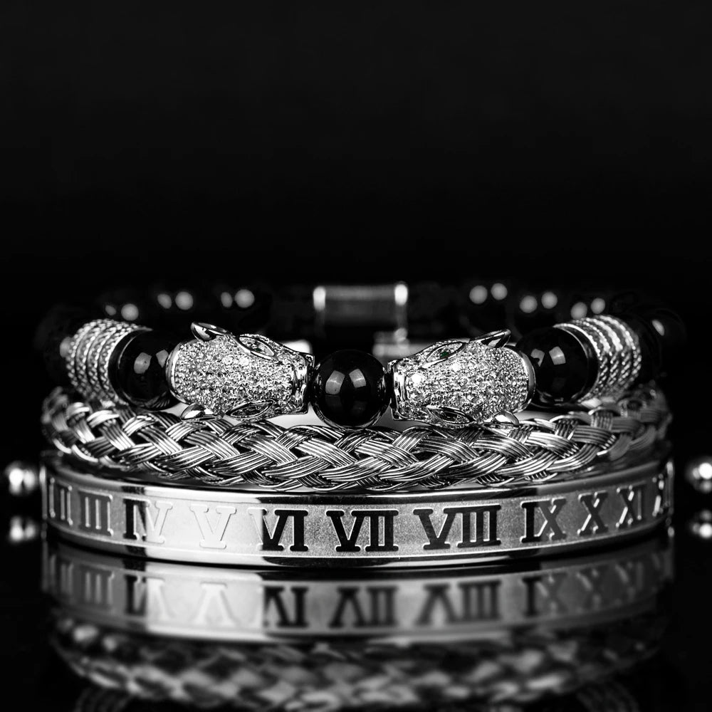 Conjunto de Pulseiras Majestade Onyx