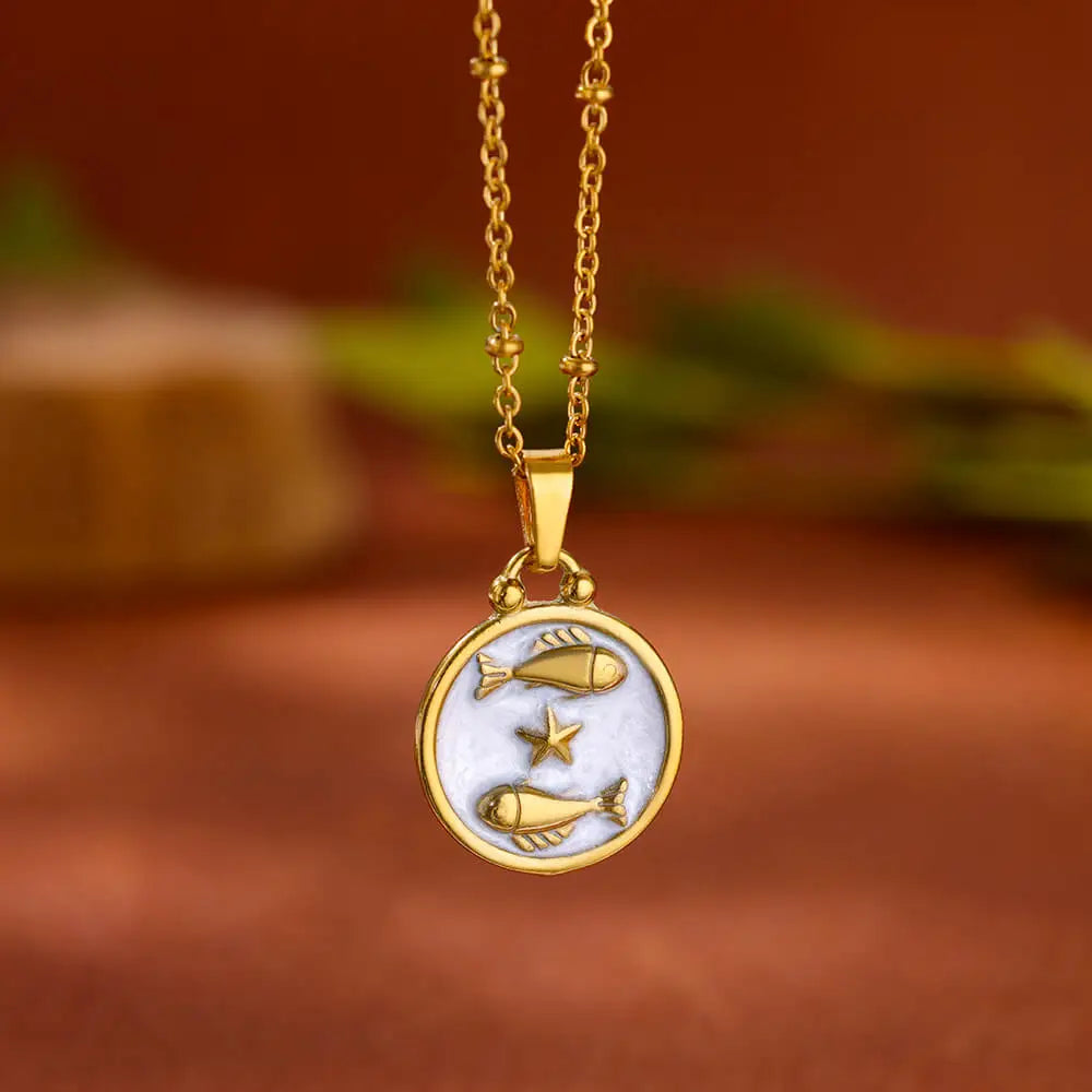 Colar Signos Encanto Zodiacal em Ouro