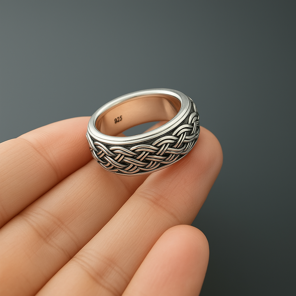 Anel Fortuna Sterling: Elegância e Boa Sorte
