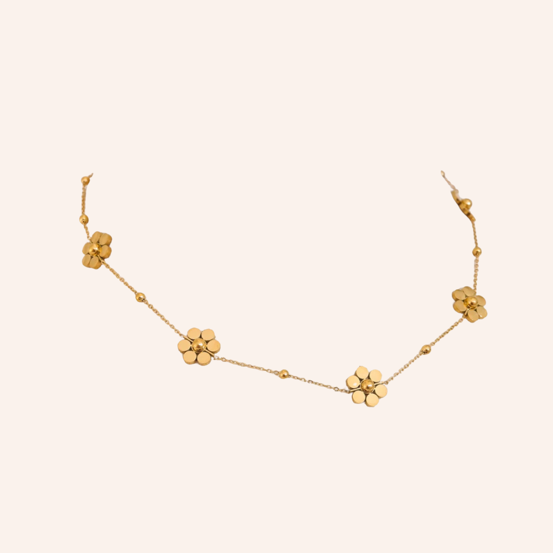 Colar Flor Dourada