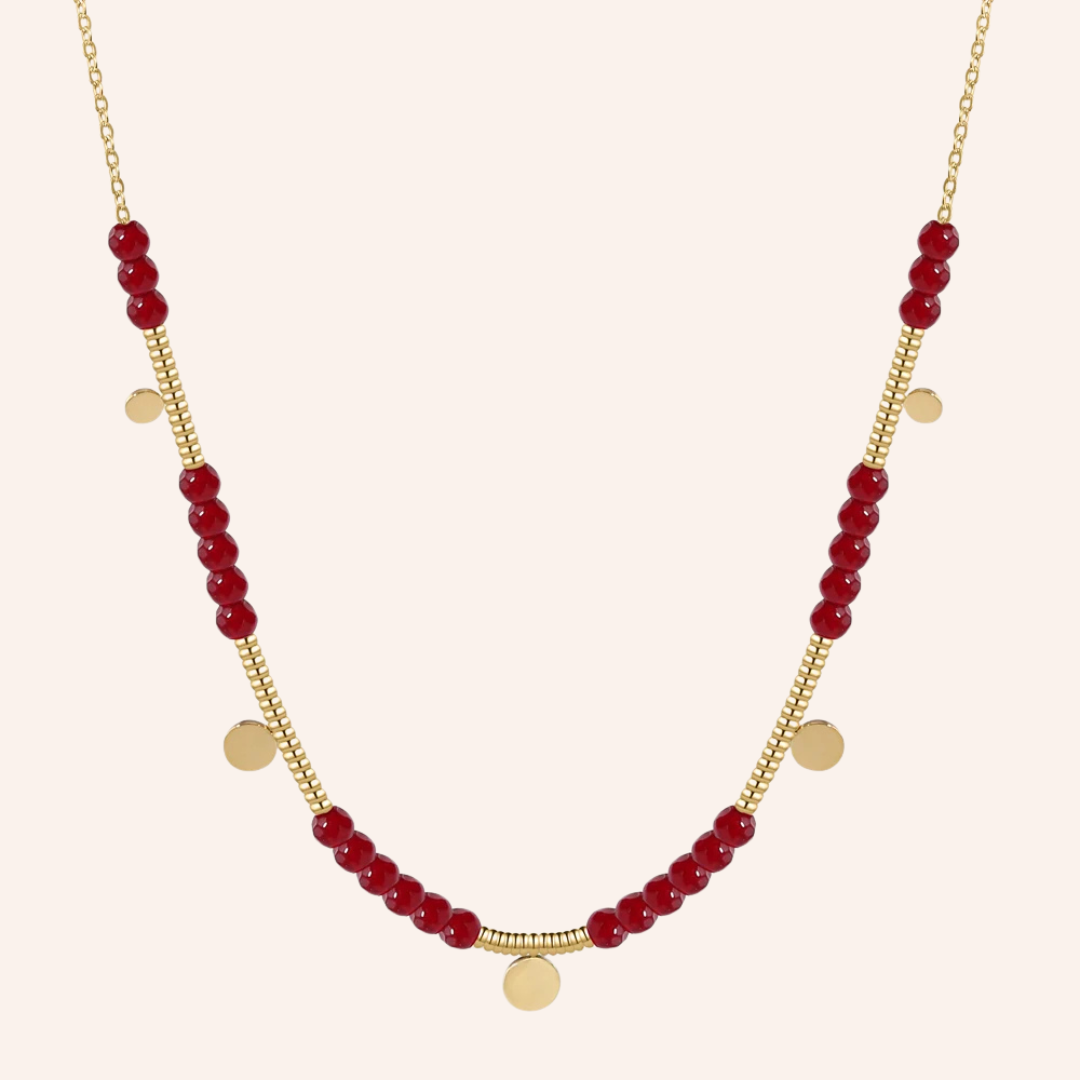 Colar Elegance Rubi Dourado 18K