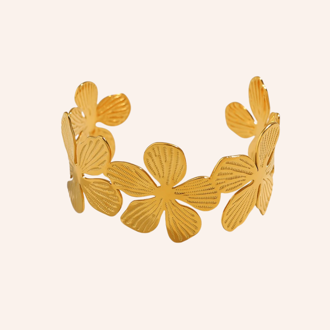 Pulseira Cuff Dourada 18K