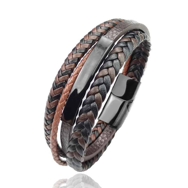 Pulseira Majestade de Couro Supremo