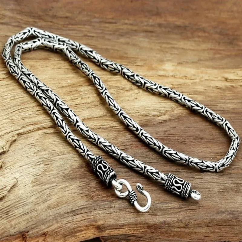 Colar e Pulseira Masculino Luxo Imperial Prata Esterlina S925