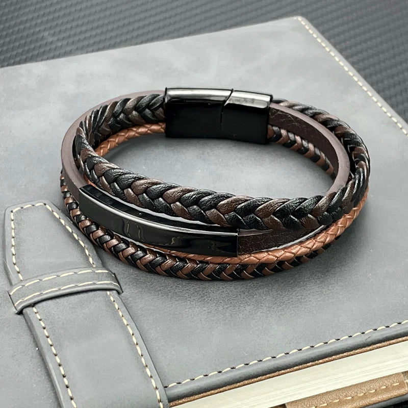 Pulseira Majestade de Couro Supremo