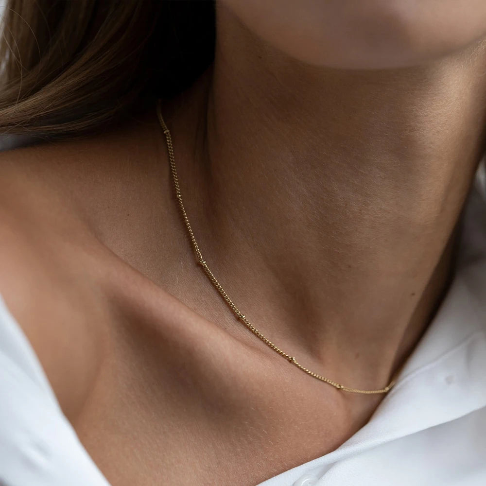 Colar Choker Dourado
