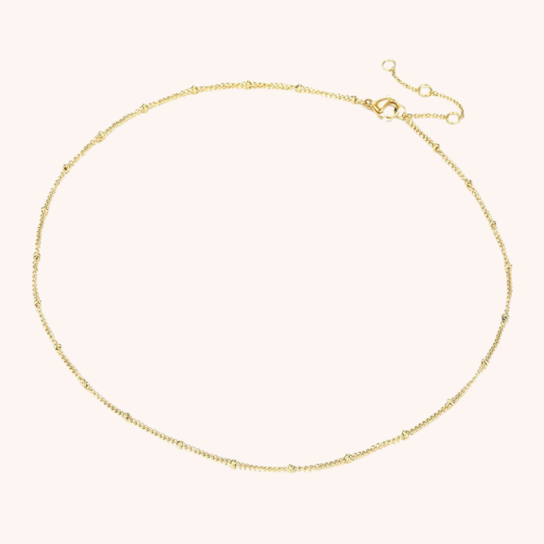 Colar Choker Dourado