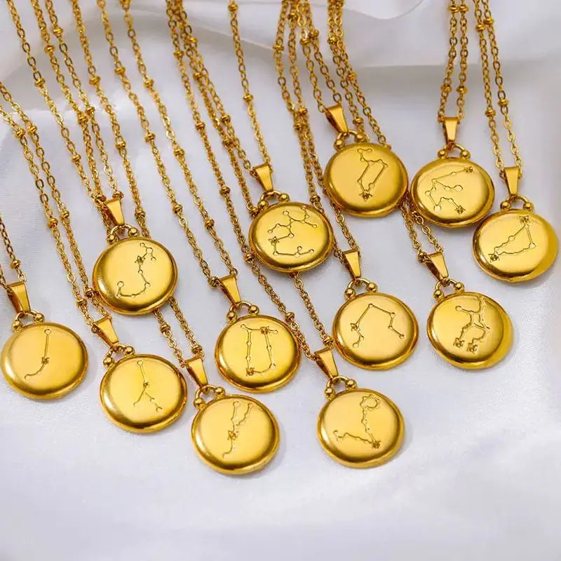 Colar Signos Encanto Zodiacal em Ouro
